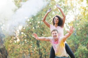 Blogs 17 couple happily posing festival