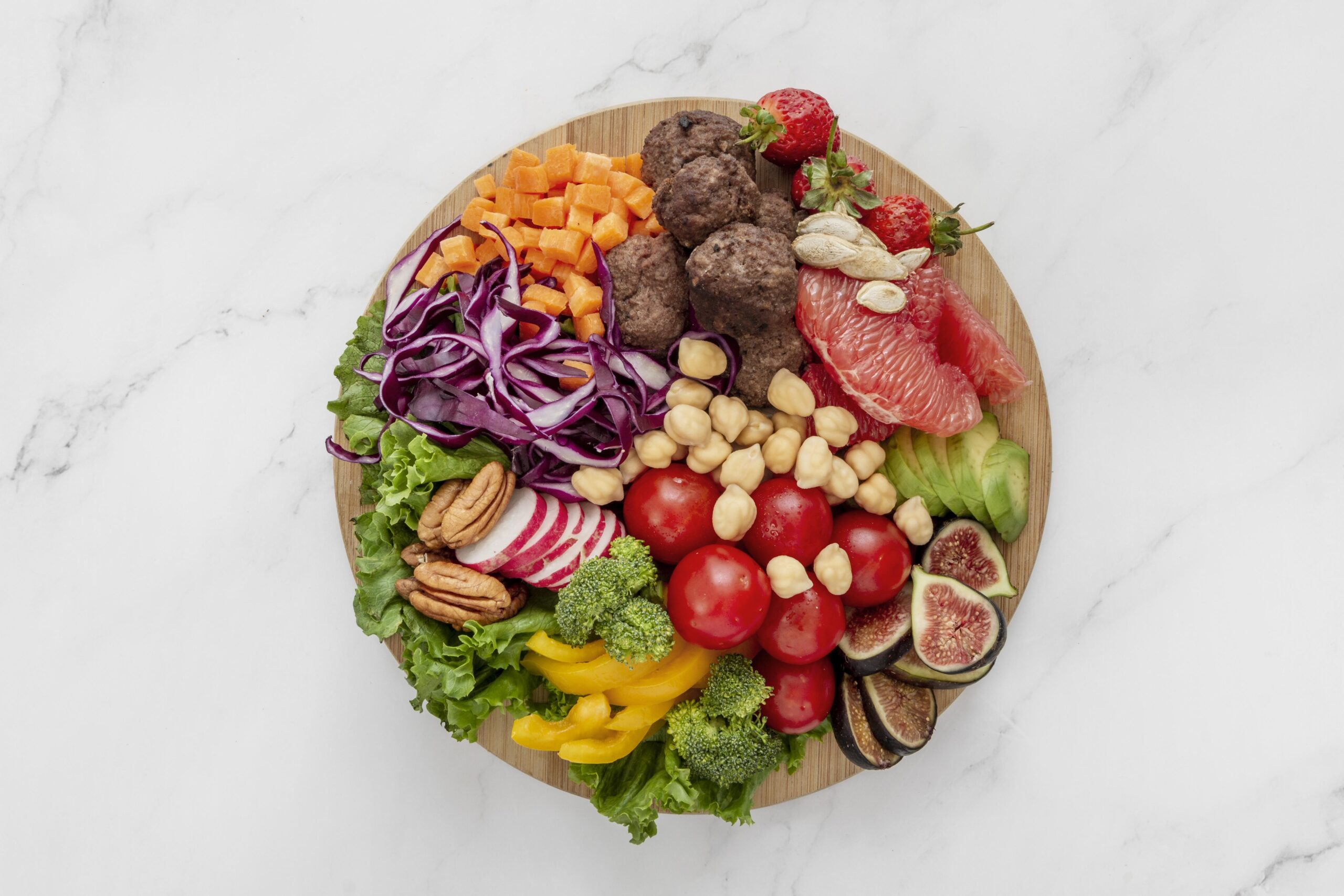 flexitarian diet food arrangement scaled